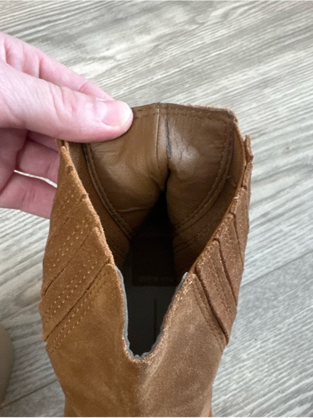 Dolce Vita Caster H2O Boots in Camel Suede - Picture 7 of 8